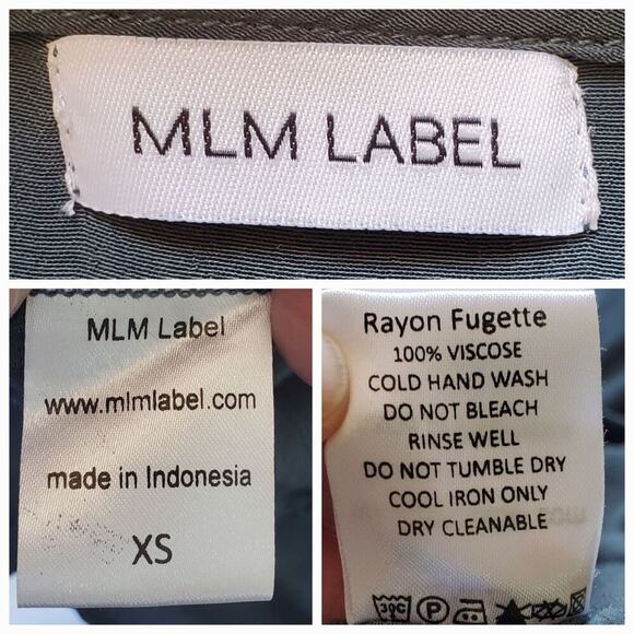 MLM Label Empire Waist Maxi Dress Teal Blue Spaghetti Strap Beachy Boho Retro - Picture 5 of 6